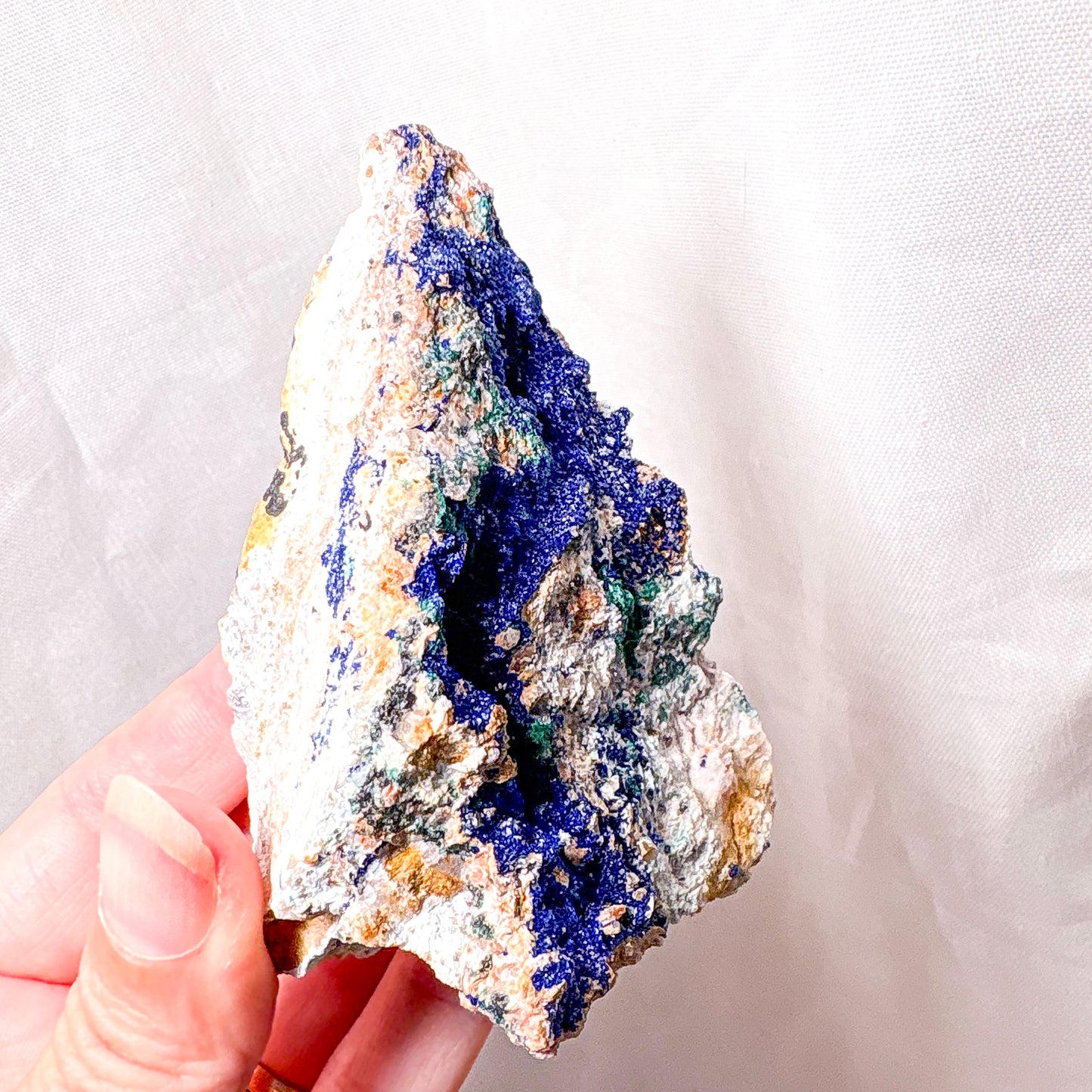 Azurite + malachite specimen crystal stone