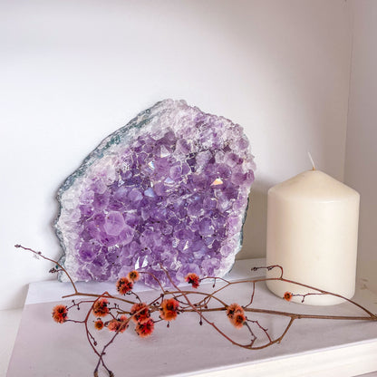 Amethyst crystal cluster XL display specimen 1.6kg