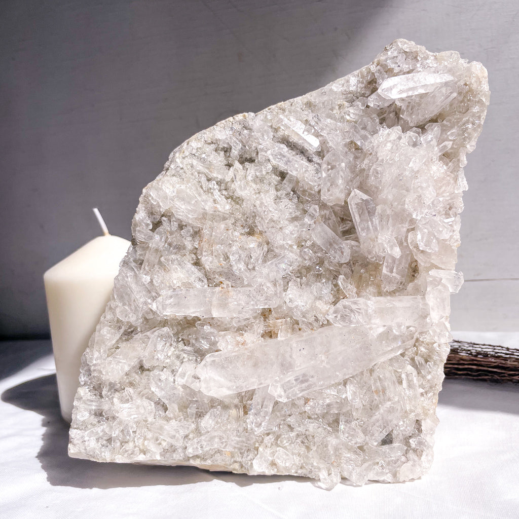 Clear quartz crystal cluster XL 1.9kg