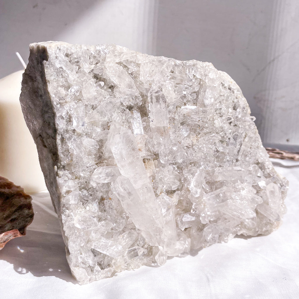 Clear quartz crystal cluster XL 1.9kg