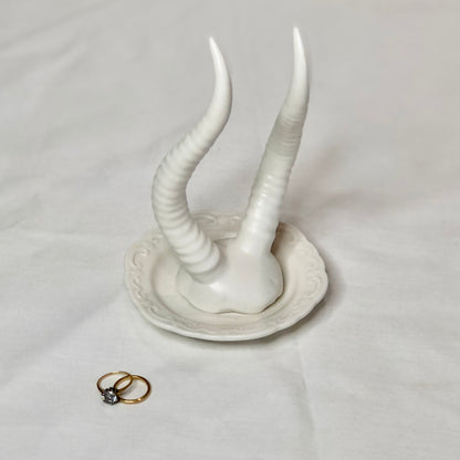Royal deer antler jewellery holder dish