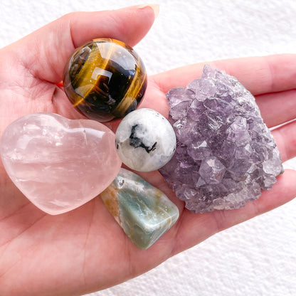 Stress relief essential set 5 crystals