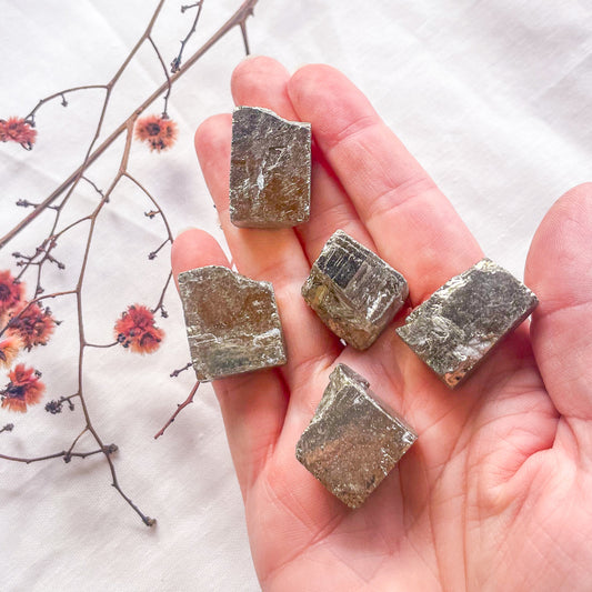 Pyrite crystal cube