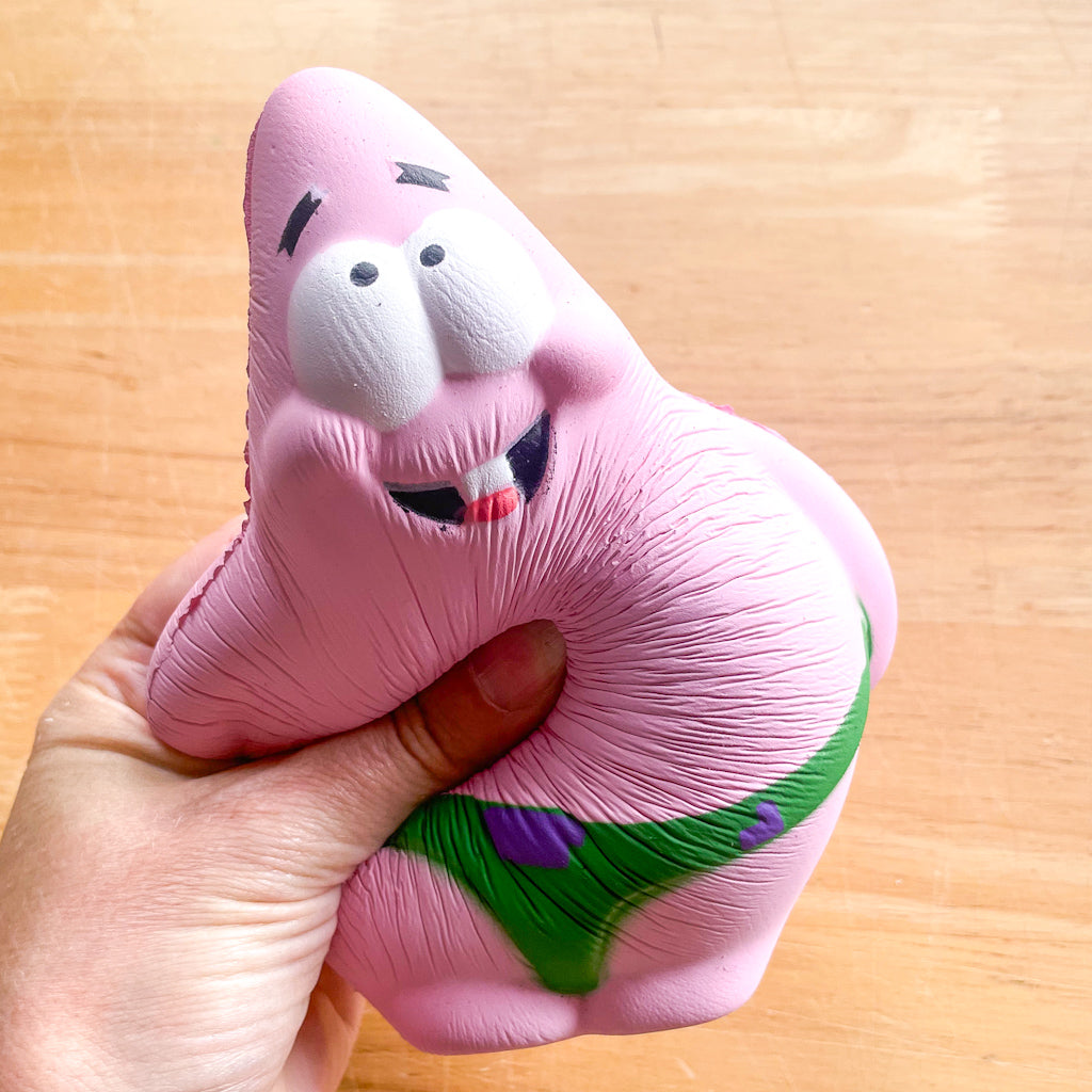 Cheeky TV cartoon character Patrick squishy toy