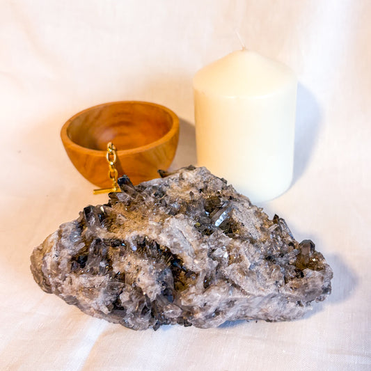 Smoky quartz crystal cluster 800g