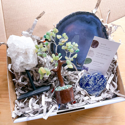 Calm + luck home styling crystal gift box