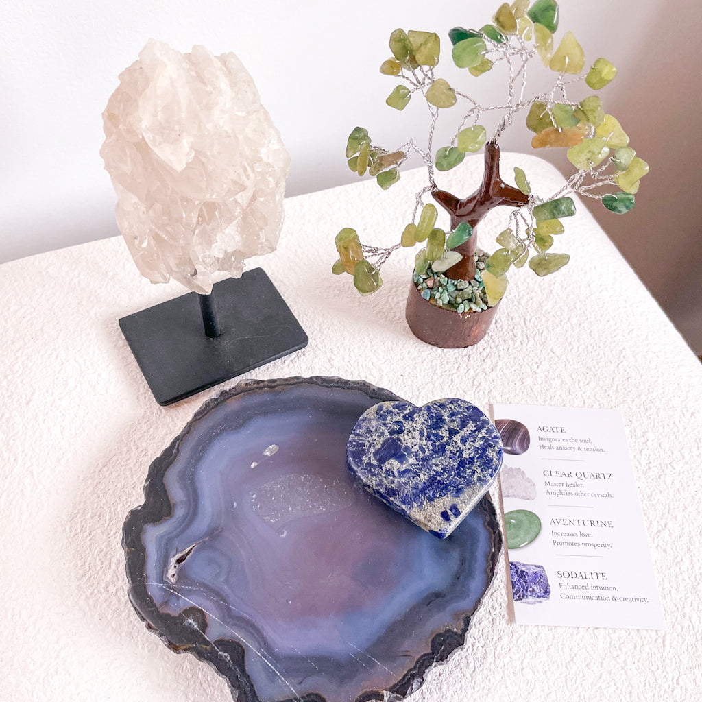 Calm + luck home styling crystal gift box