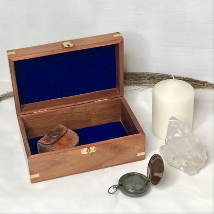 Antique / vintage pirate treasure wooden box