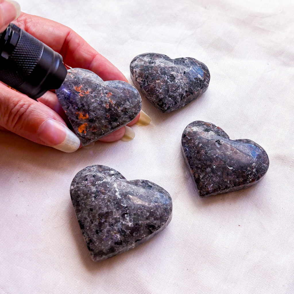 Yooperlite crystal heart
