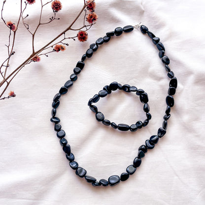 High quality Elite Shungite crystal bead necklace or bracelet