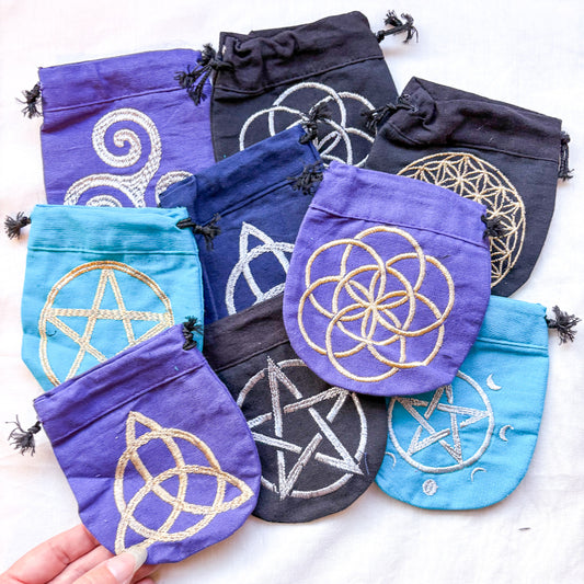 Ritual and crystals pouch