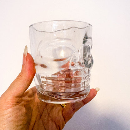 Skull whiskey glass tumbler