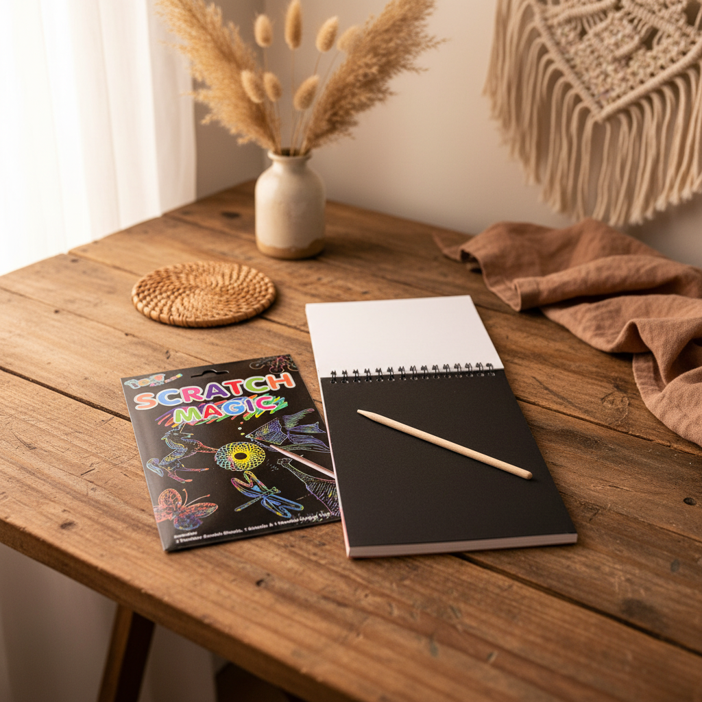 Scratch magic art paper set