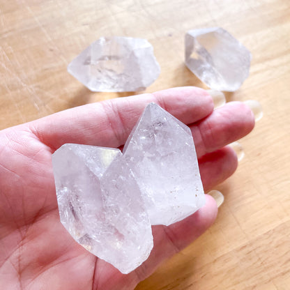 Clear Quartz Crystal point natural raw stone