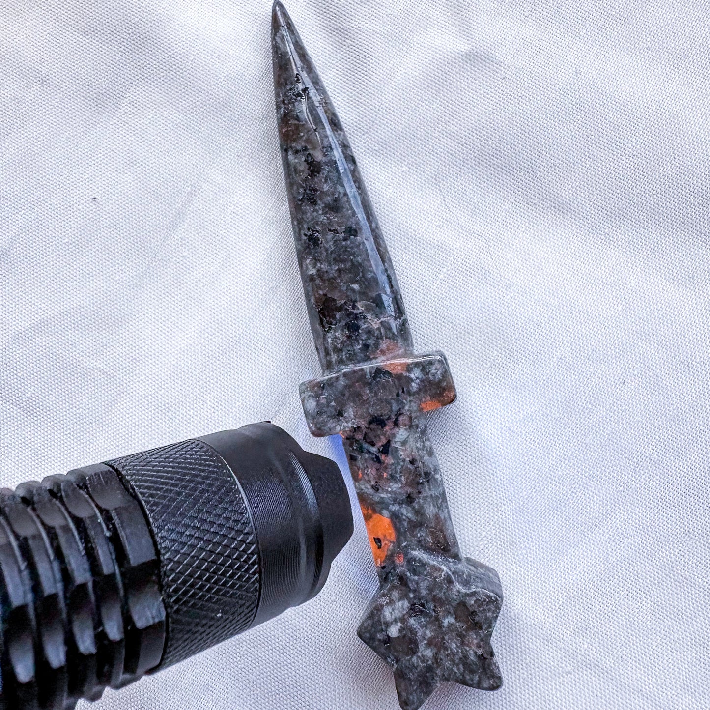 Yooperlite witchy athame crystal knife