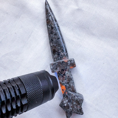 Yooperlite witchy athame crystal knife