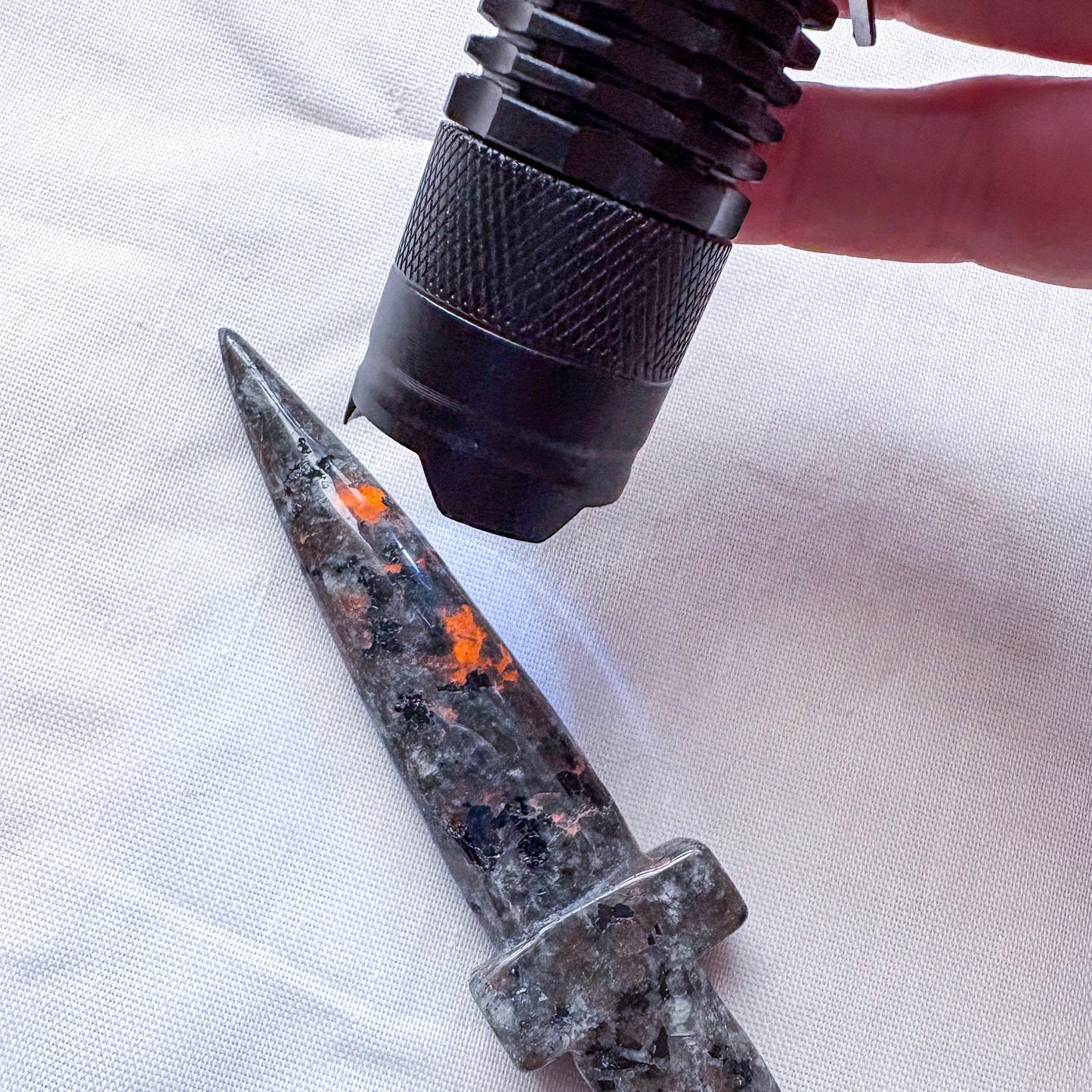 Yooperlite witchy athame crystal knife