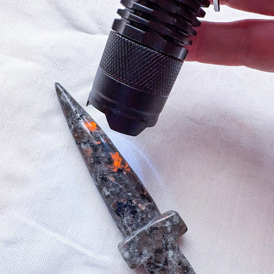 Yooperlite witchy athame crystal knife