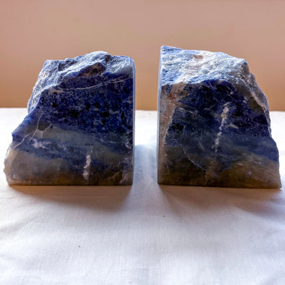 Sodalite crystal bookend