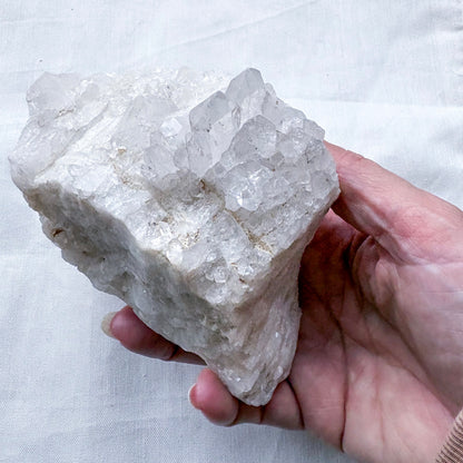 Clear quartz crystal cluster