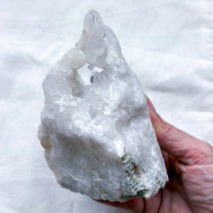 Clear quartz crystal cluster