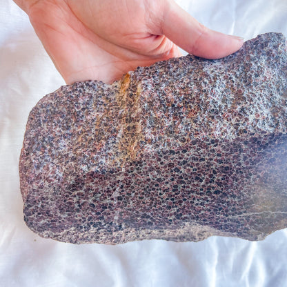 Garnet crystal polished thick slab / bookend XL-XXL