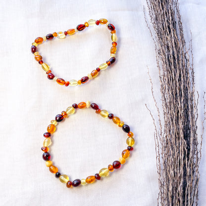 Baltic Amber Baby Necklace or Unisex Bracelet
