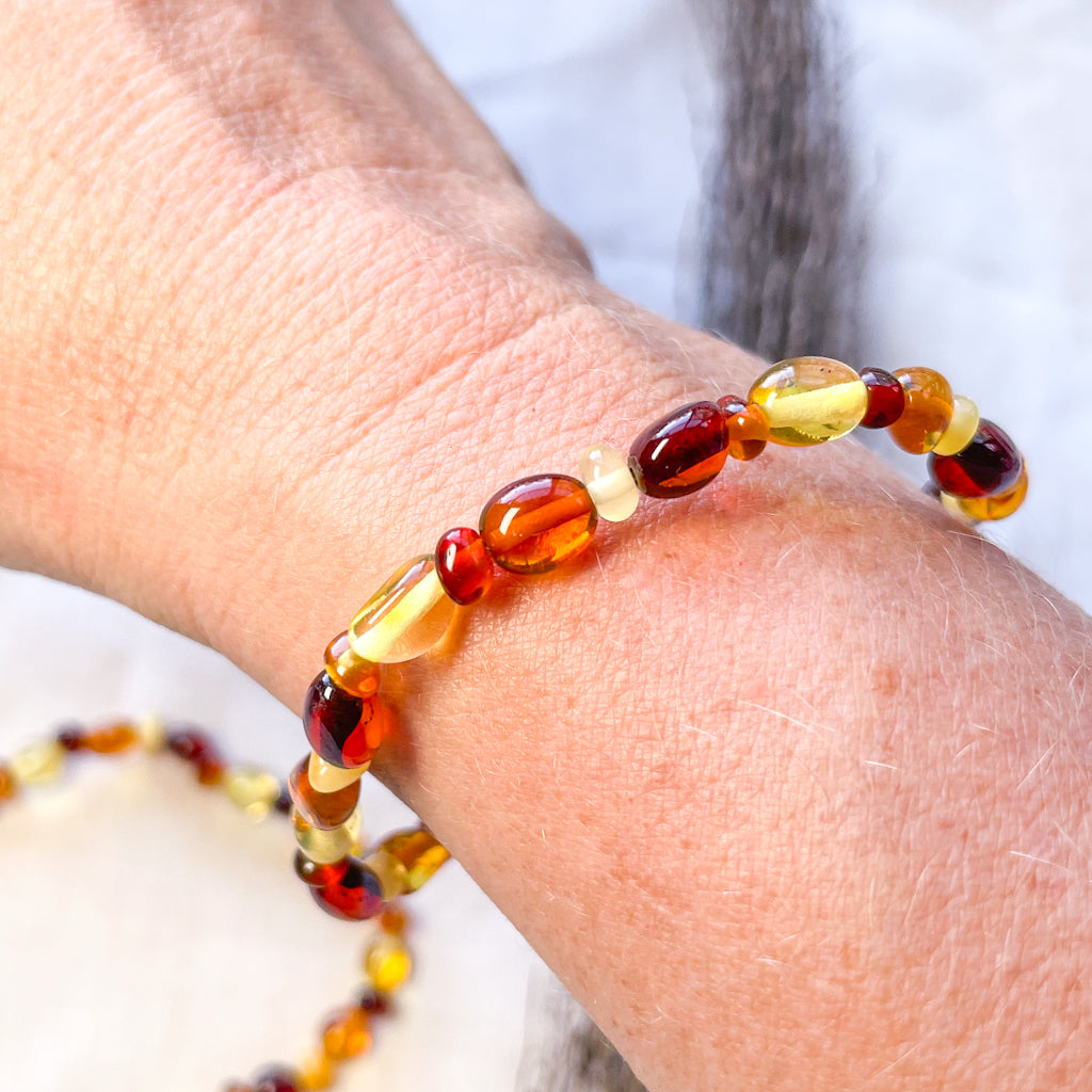 Baltic Amber Baby Necklace or Unisex Bracelet