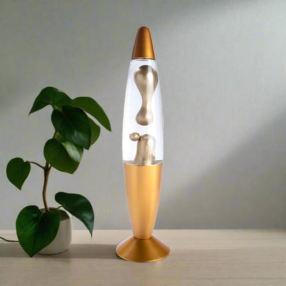 Gold finger 007 bullet shaped lava lamp