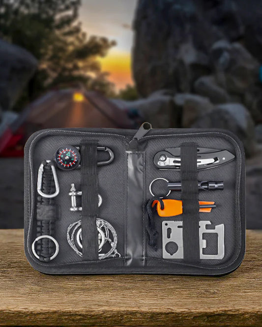 Camping survival kit gift set