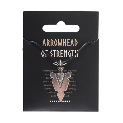 Viking arrow spearhead pendant necklace
