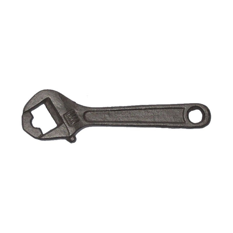 Cast iron bottle opener tool wrench