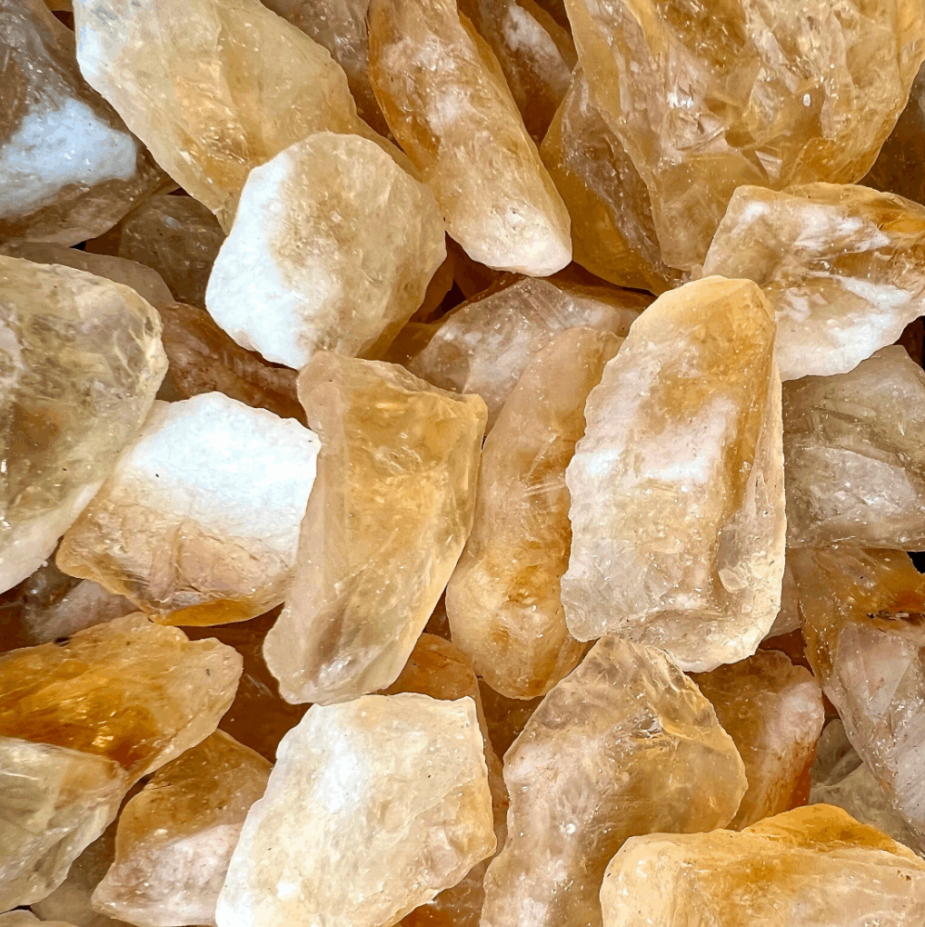 Citrine crystal raw stone