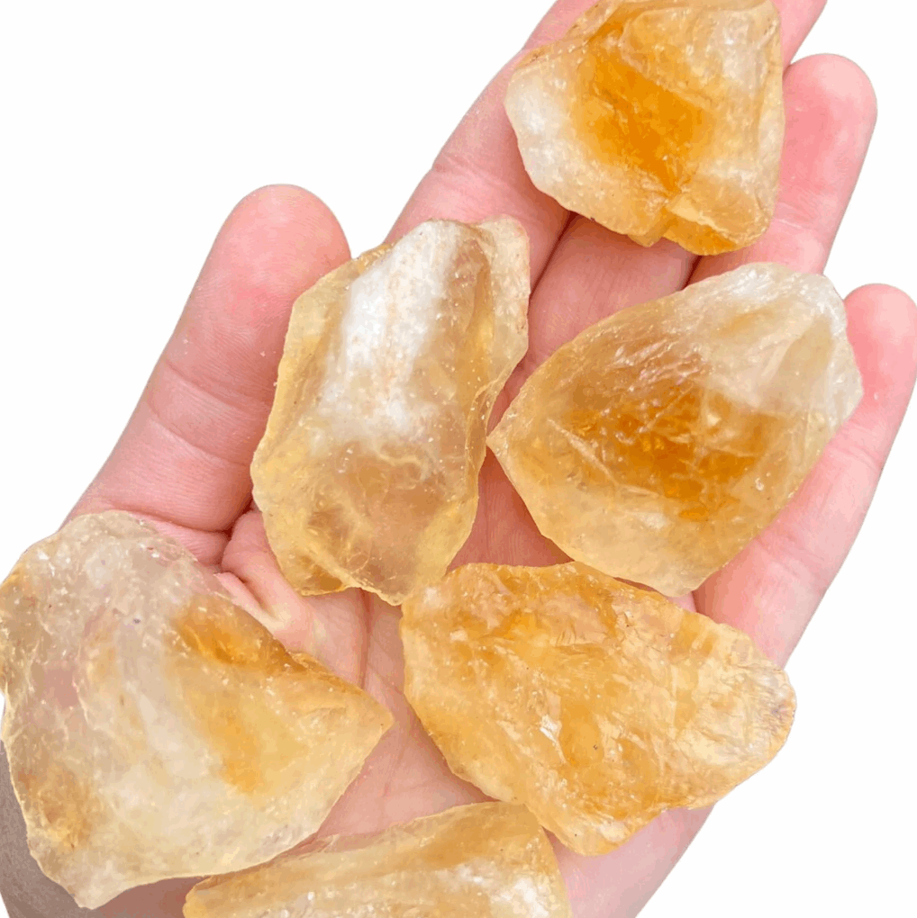 Citrine crystal raw stone