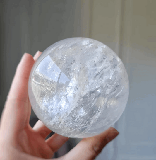 Clear Quartz polished sphere crystal ball