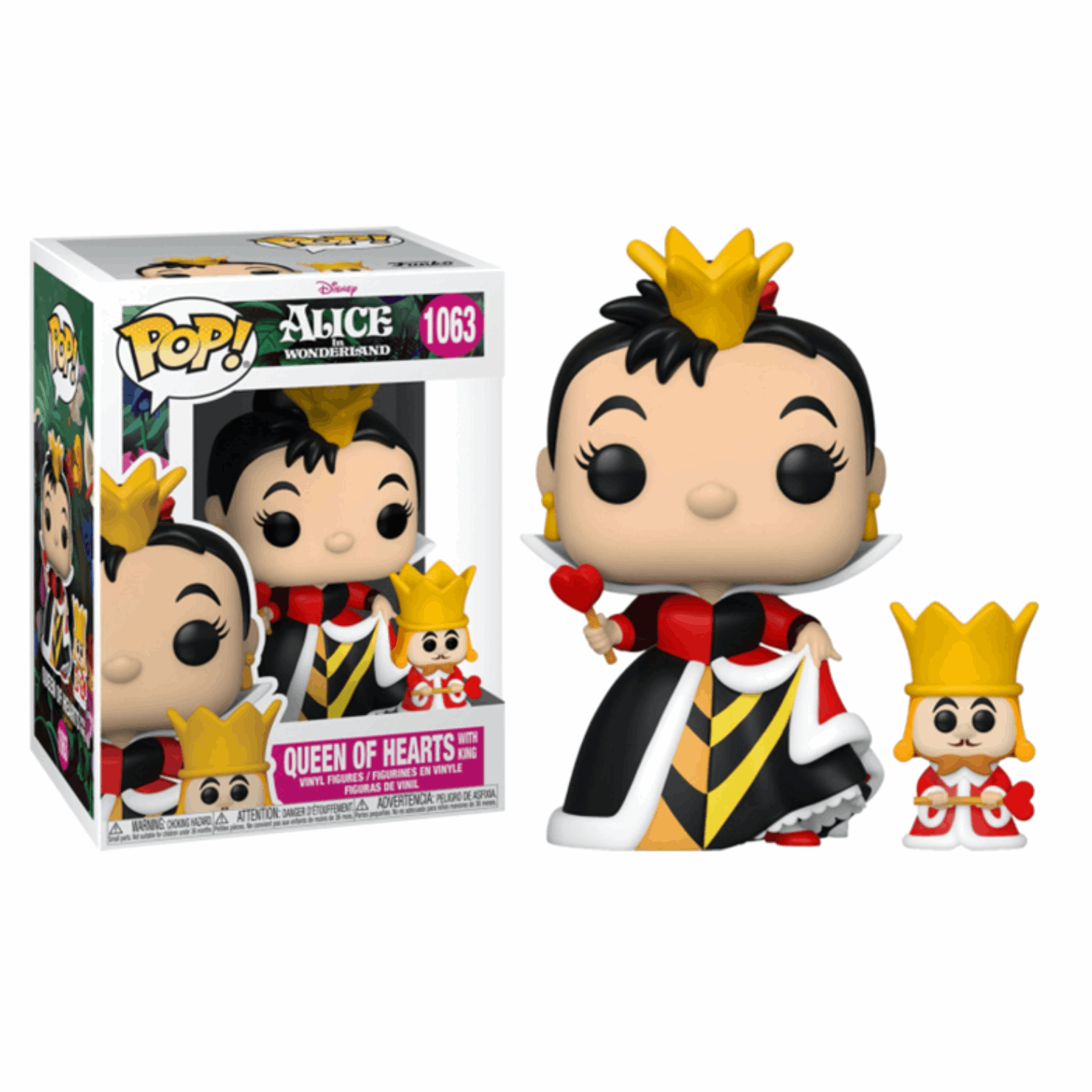 Alice in wonderland - Queen of hearts (and the king) 70th anniversary Pop! toy