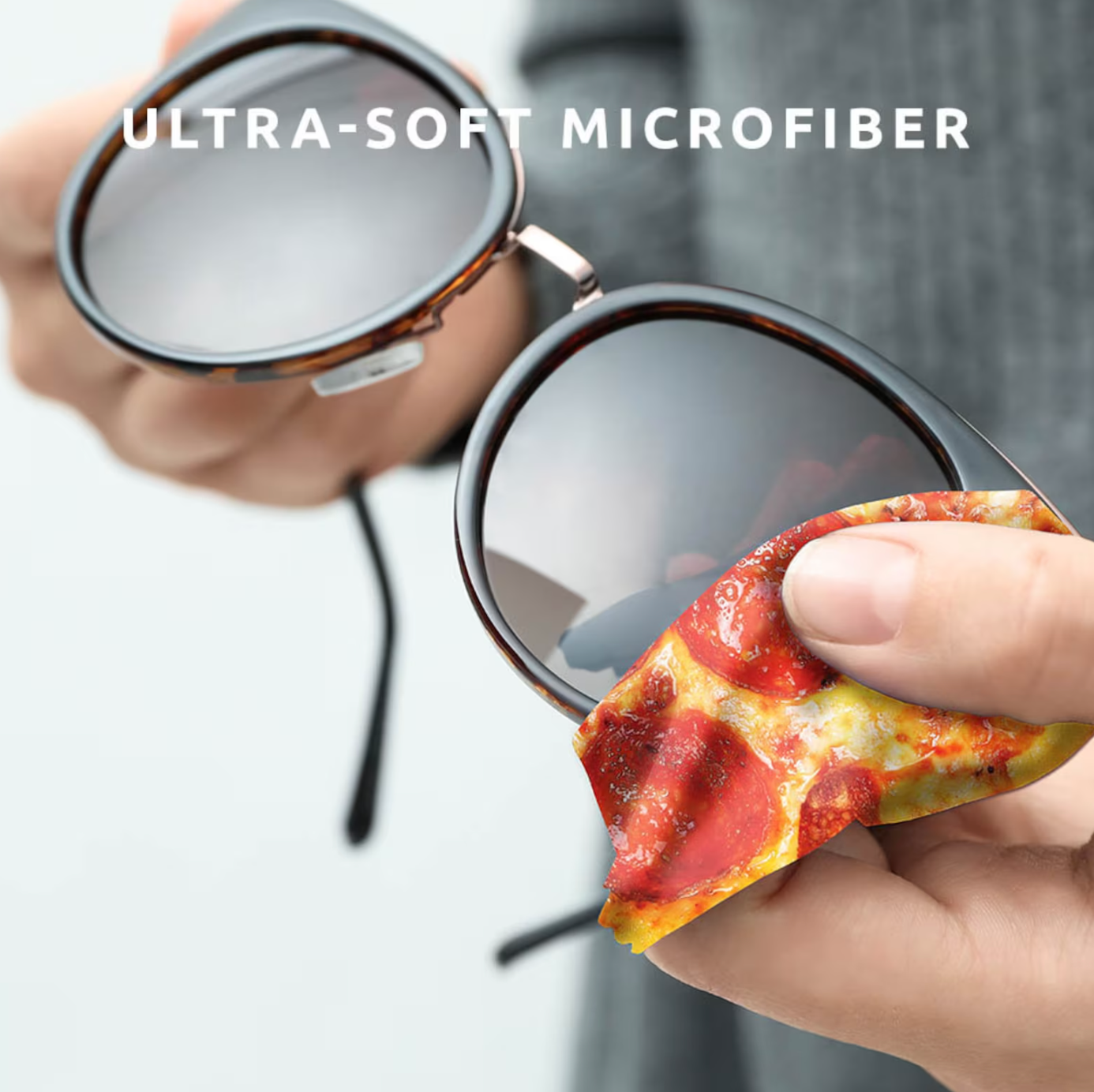 Pizza glasses cleaner cloth
