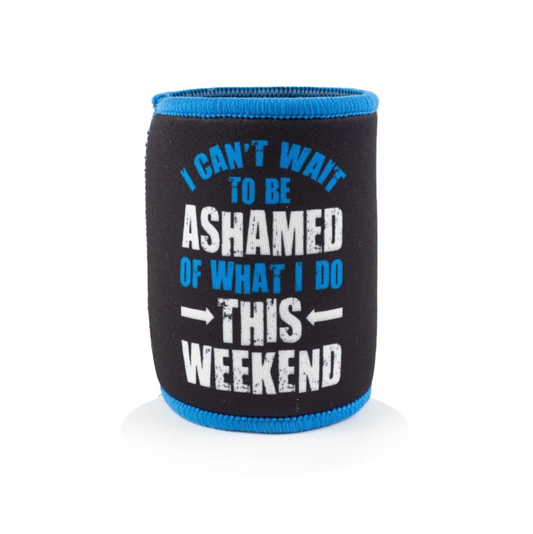 Weekend of shame naughty novelty beer can cooler