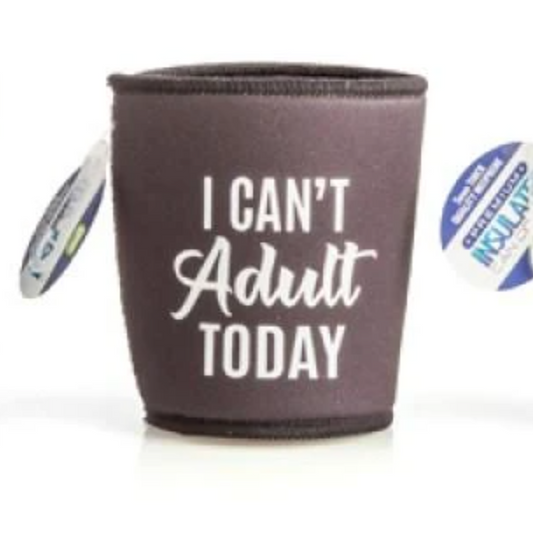 Can't adult today naughty novelty beer can cooler