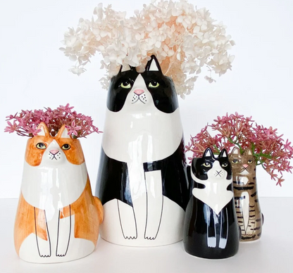 Kitty cat vase / planter pot