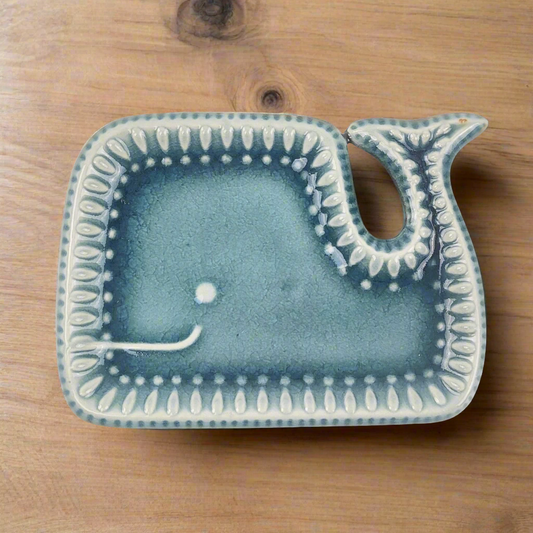 Happy whale trinket ring dish