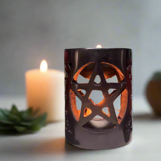 Witchy soapstone crystal oil burner