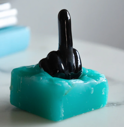 Naughty F*ck you candle / flip bird ceramic hand surprise gift