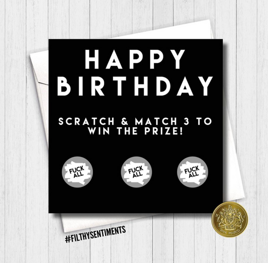 Happy Birthday naughty greeting card