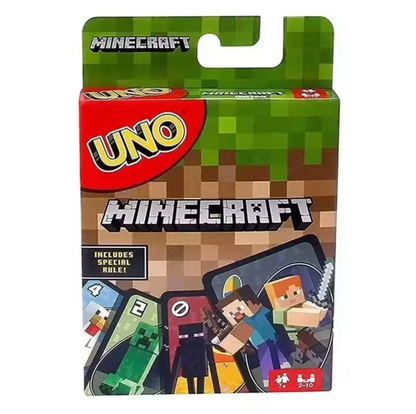 Minecraft uno playing cards game