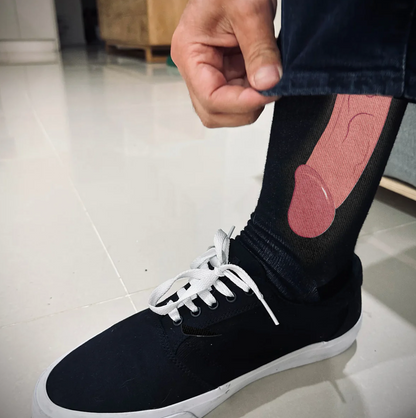 Tripod naughty prank socks