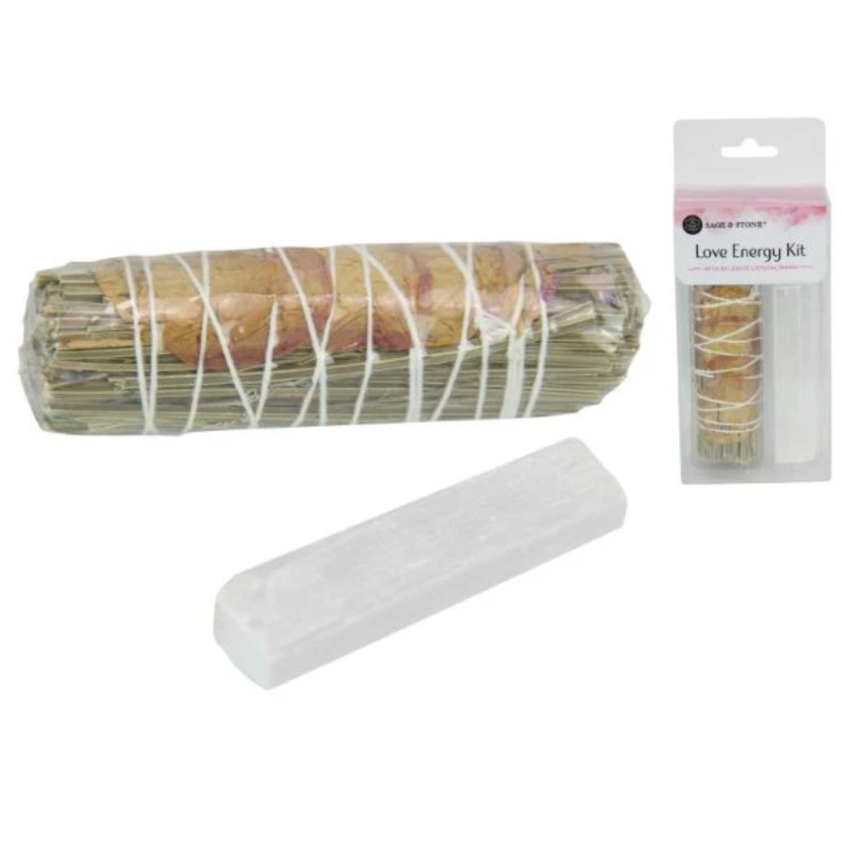 Cleansing kit - smudge sticks & crystals bundle