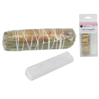 Cleansing kit - smudge sticks & crystals bundle