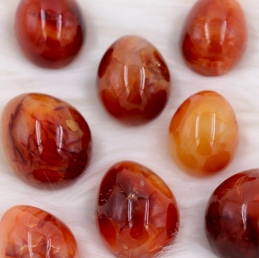 Carnelian crystal egg