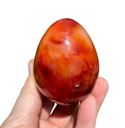 Carnelian crystal egg